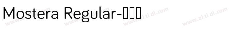 Mostera Regular字体转换